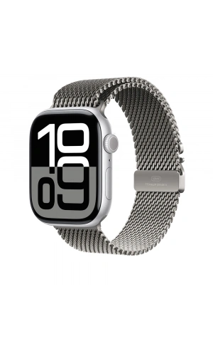 Apple Watch 7 45mm Zore KRD-100 Titanyum Hasır Kordon