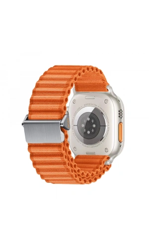Apple Watch 7 45mm Zore KRD-123 Naylon Kumaş Hasır Örgülü Kordon
