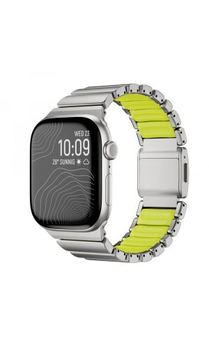 Apple Watch 7 45mm Zore KRD-149 Metal Silikon Kordon