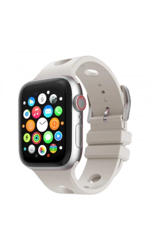 Apple Watch Ultra 49mm Delikli Tasarım Zore KRD-147 Silikon Kordon