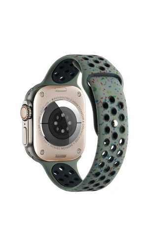 Apple Watch Ultra 49mm Kordon Yeni Seri 2023 KRD-02 Silikon Strap Kayış