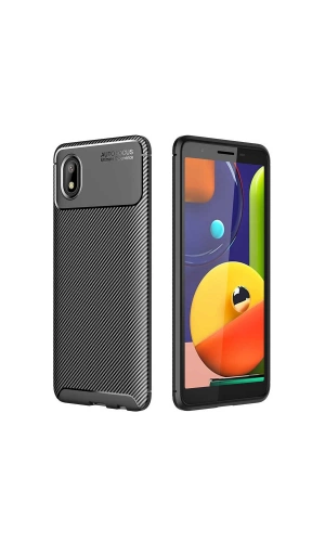 Galaxy A01 Core Kılıf Zore Negro Silikon Kapak