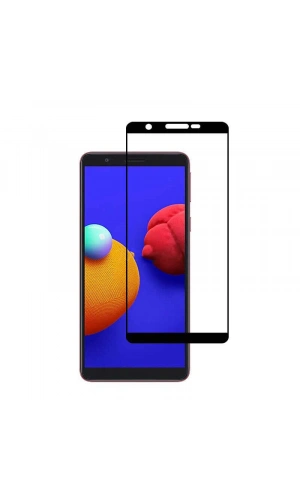 Galaxy A01 Core Zore Kenarları Kırılmaya Dayanıklı Cam Ekran Koruyucu