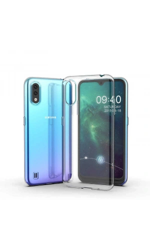 Galaxy A01 Kılıf Zore Süper Silikon Kapak