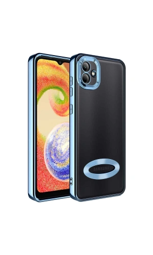Galaxy A03 Kılıf Kamera Korumalı Logo Gösteren Zore Omega Kapak