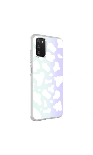 Galaxy A03S Kılıf Zore M-Blue Desenli Kapak