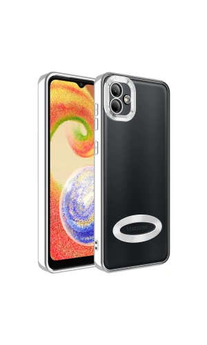Galaxy A04 Kılıf Kamera Korumalı Logo Gösteren Zore Omega Kapak