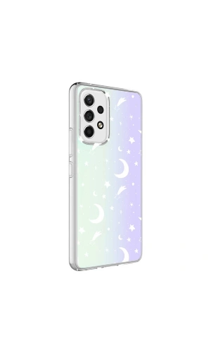 Galaxy A13 4G Kılıf Zore M-Blue Desenli Kapak