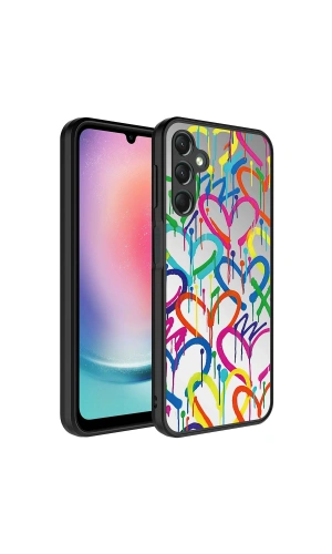 Galaxy A14 Kılıf Aynalı Desenli Kamera Korumalı Parlak Zore Mirror Kapak
