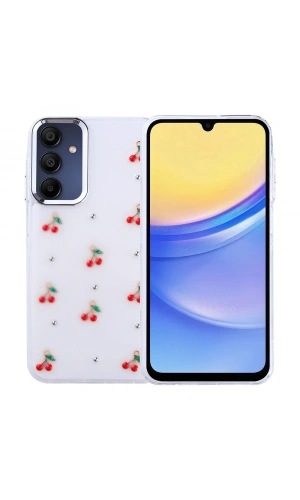 Galaxy A15 Kılıf Airbag Tasarımlı Simli Şeffaf Zore Kutup Kapak