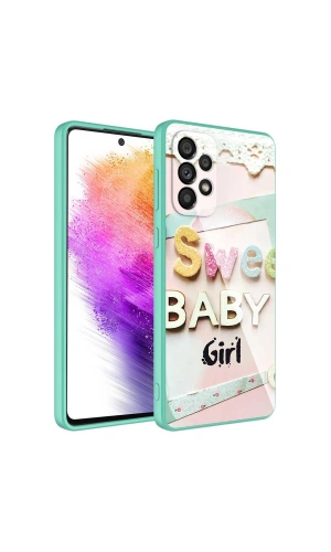 Galaxy A23 Kılıf Kamera Korumalı Desenli Sert Silikon Zore Epoksi Kapak