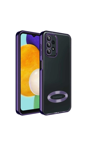 Galaxy A23 Kılıf Kamera Korumalı Logo Gösteren Zore Omega Kapak