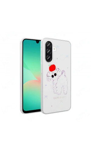 Galaxy A26 Kılıf Şeffaf Figürlü Zore Folk Sert Kapak