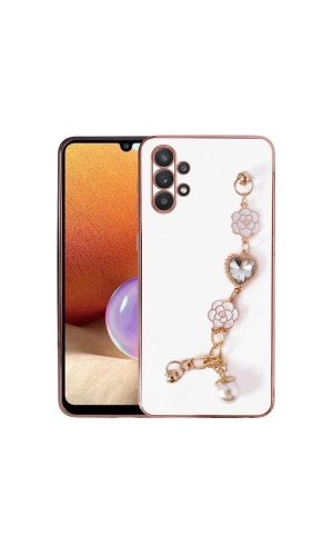Galaxy A32 4G Kılıf El Tutamaçlı Kamera Korumalı Zore Taka Silikon Kapak