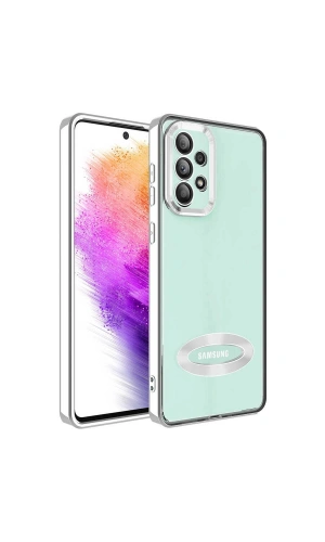 Galaxy A32 4G Kılıf Kamera Korumalı Logo Gösteren Zore Omega Kapak