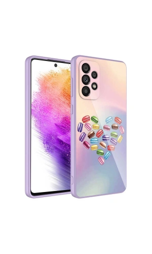 Galaxy A33 5G Kılıf Kamera Korumalı Desenli Sert Silikon Zore Epoksi Kapak