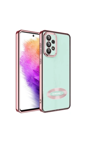Galaxy A33 5G Kılıf Kamera Korumalı Logo Gösteren Zore Omega Kapak