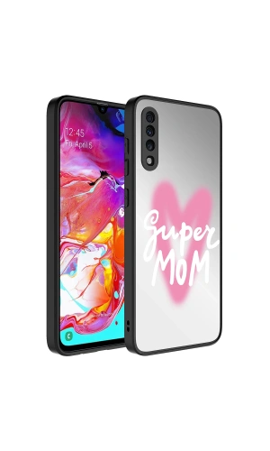 Galaxy A50 Kılıf Aynalı Desenli Kamera Korumalı Parlak Zore Mirror Kapak