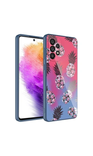 Galaxy A52 Kılıf Kamera Korumalı Desenli Sert Silikon Zore Epoksi Kapak