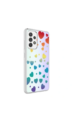 Galaxy A52 Kılıf Zore M-Blue Desenli Kapak