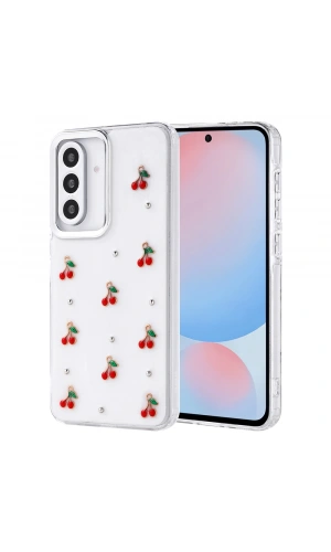 Galaxy A56 Kılıf Airbag Tasarımlı Simli Şeffaf Zore Kutup Kapak