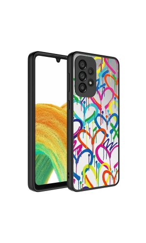 Galaxy A73 Kılıf Aynalı Desenli Kamera Korumalı Parlak Zore Mirror Kapak
