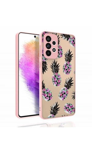 Galaxy A73 Kılıf Desenli Kamera Korumalı Parlak Zore Nora Kapak