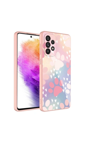 Galaxy A73 Kılıf Kamera Korumalı Desenli Sert Silikon Zore Epoksi Kapak