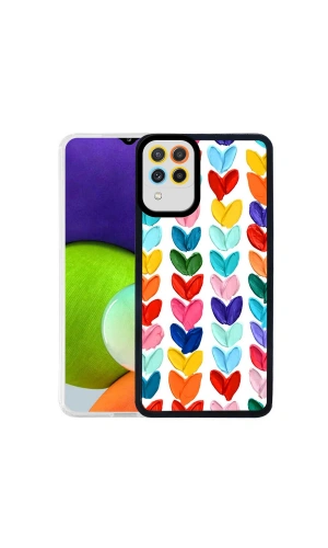 Galaxy M22 Kılıf Zore M-Fit Desenli Kapak