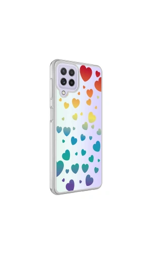 Galaxy M32 Kılıf Zore M-Blue Desenli Kapak