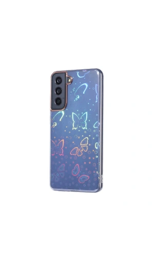 Galaxy S21 FE Kılıf Zore Sidney Desenli Sert Kapak