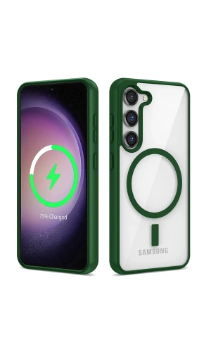Galaxy S22 Kılıf M-safe Wireless Şarj Özellikli Silikon Zore Ege Kapak