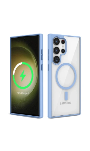 Galaxy S22 Ultra Kılıf M-safe Wireless Şarj Özellikli Silikon Zore Ege Kapak