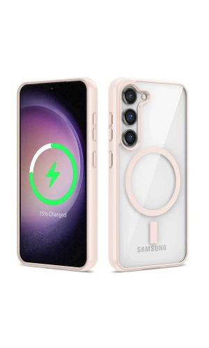 Galaxy S23 Kılıf M-safe Wireless Şarj Özellikli Silikon Zore Ege Kapak