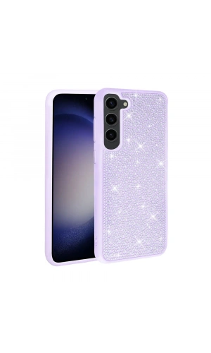 Galaxy S23 Kılıf Parlak Taşlı Tasarım Zore Ston Kapak