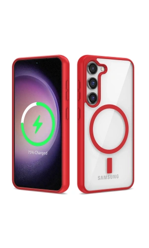 Galaxy S23 Plus Kılıf M-safe Wireless Şarj Özellikli Silikon Zore Ege Kapak
