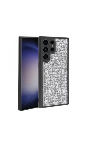 Galaxy S23 Ultra Kılıf Parlak Taşlı Tasarım Zore Ston Kapak