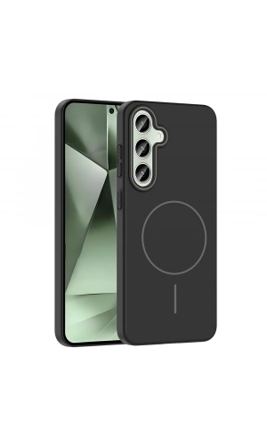 Galaxy S24 FE Kılıf M-safe Şarj Özellikli Zore Ruby Sert Kapak