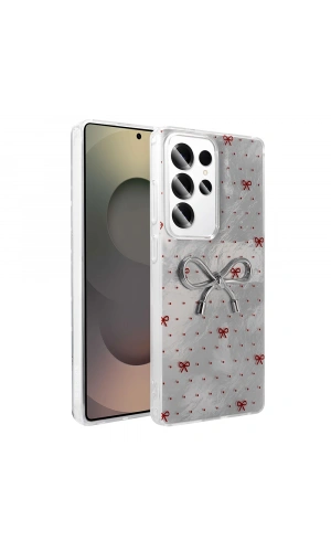 Galaxy S24 Ultra Kılıf Kamera Korumalı Figürlü Zore Ponti Silikon Kapak