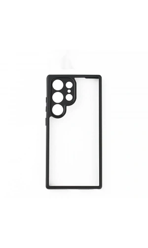 Galaxy S24 Ultra Kılıf Kamera Korumalı Şeffaf Arka Yüzey Zore New Roll Kapak
