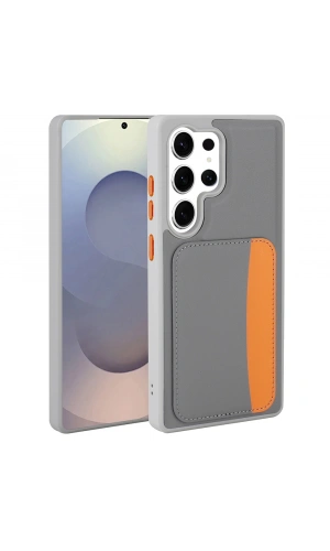 Galaxy S24 Ultra Kılıf Kartlıklı Zore X-Kart Silikon Kapak