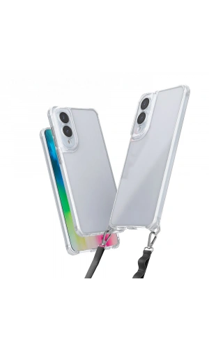Galaxy S25 Edge Kılıf Airbagli Takılabilir Askı Aparatlı Zore Snap Silikon Kapak