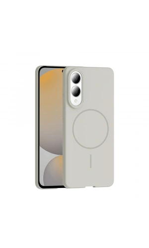 Galaxy S25 Edge Kılıf M-safe Şarj Özellikli Zore Ruby Sert Kapak