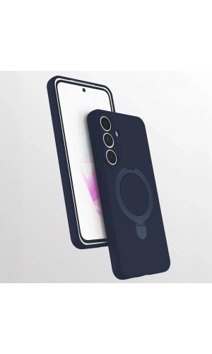 Galaxy S25 FE Kılıf M-safe Şarj Özellikli Standlı Zore Samara Kapak