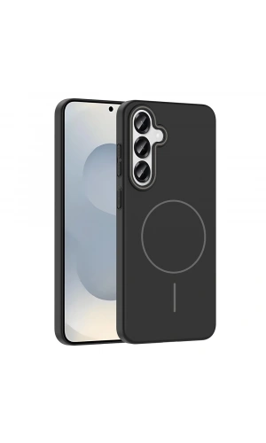 Galaxy S25 Kılıf M-safe Şarj Özellikli Zore Ruby Sert Kapak