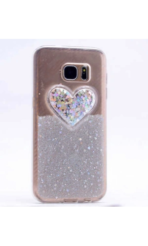 Galaxy S6 Edge Kılıf Zore Kalpli Silikon