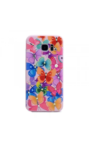 Galaxy S7 Edge Kılıf Zore Pembiş Silikon