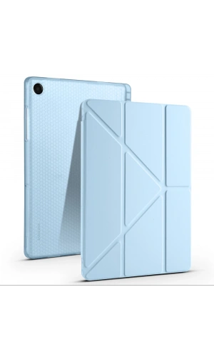 Galaxy Tab A11 Plus Kılıf Zore Tri Folding Kalem Bölmeli Standlı Kılıf