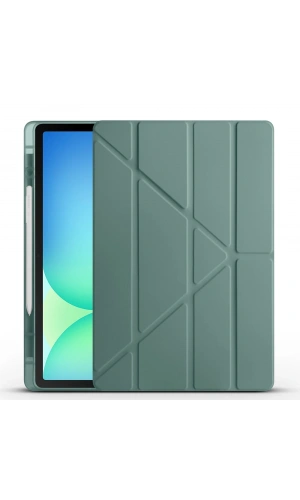 Galaxy Tab S10 FE Plus Kılıf Zore Tri Folding Kalem Bölmeli Standlı Kılıf