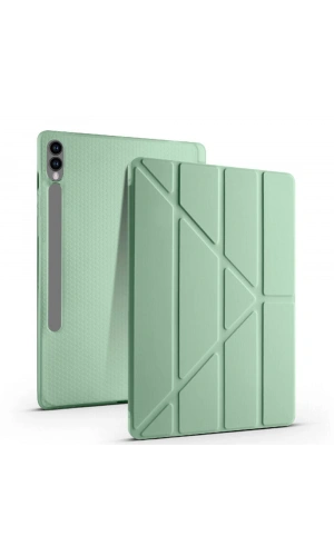 Galaxy Tab S10 Plus Kılıf Zore Tri Folding Kalem Bölmeli Standlı Kılıf